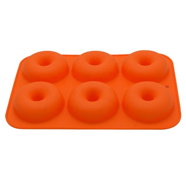 Mihuis Non Stick Silicone Donut &amp; Cake Mold - Orange