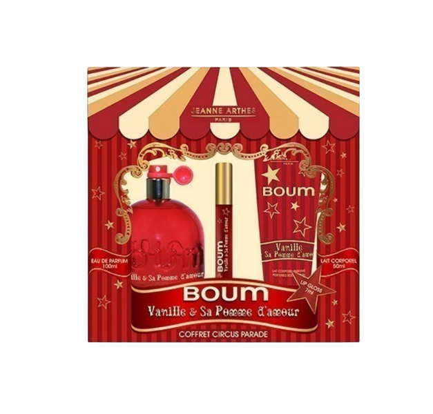 Jeanne Arthes Boum Vanille 100ml EDP + 50ml Body Lotion + Lipgloss