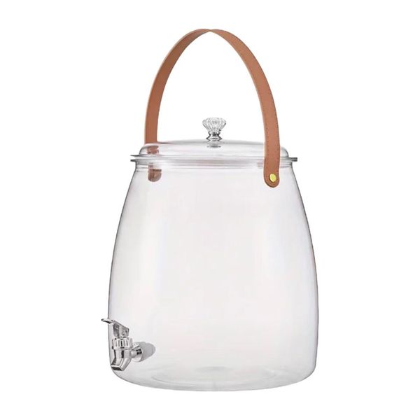 5L Plastic Beverage Juice Dispenser Water Pitcher with Faucet