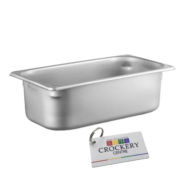 Stainless Steel Insert Quarter 100mm Catering Equipment + Keyring