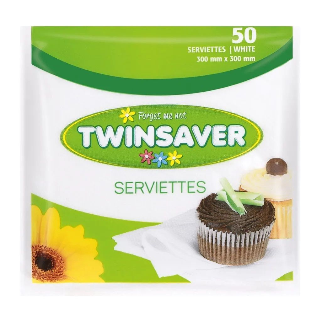 Twinsaver Serviettes (Pack of 50) x 5 Buy Online in South Africa
