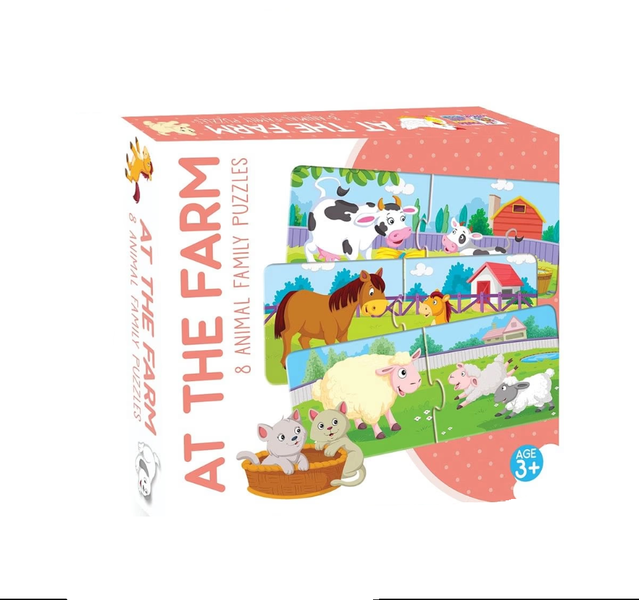 8 At The Farm Jigsaw Puzzle 16 Piece x 2