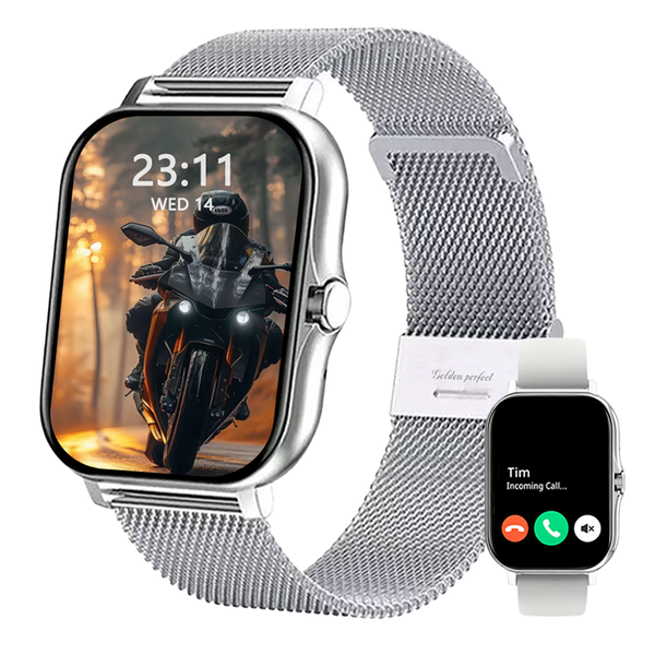 Golden Perfect Business Smartwatch for Men with HD Touch Display