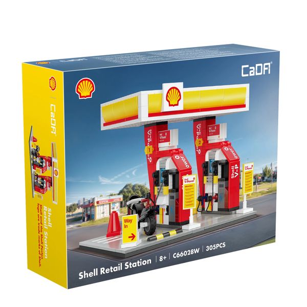 Cada 294 Piece Shell Small Gas Station