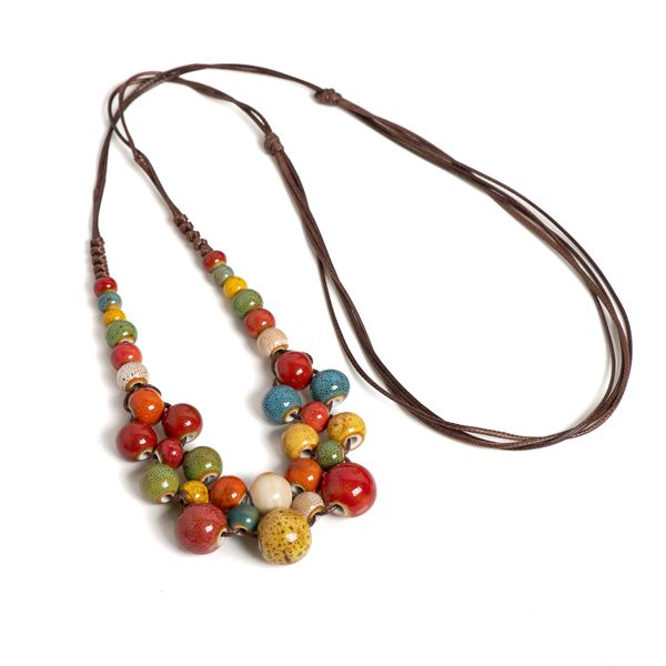 IPSTYLE Handmade Necklace Multilayer Adjustable Boho Vintage Jewelry