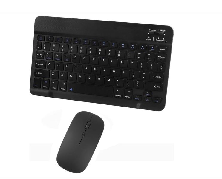 Bluetooth Wireless Keyboard and Mouse Combo,Ultra-Slim Ergonomic Small