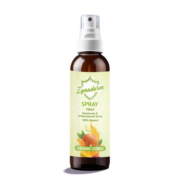 Zynaderm - 100% Natural Deodorant &amp; Antiperspirant Spray 100ml