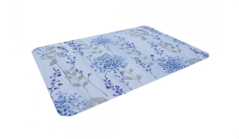 6 Pc Acrylic Purple Flower Placemat