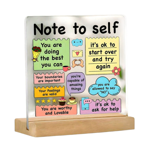 MindsetRise Acrylic Inspirational Desk Plaque