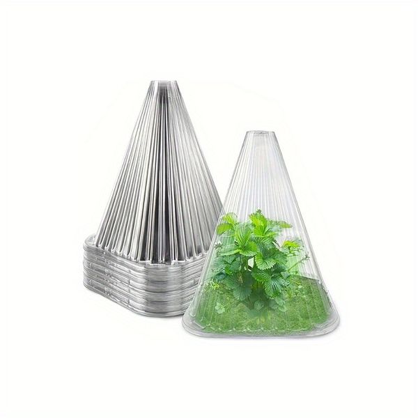 30/50 Pack of Reusable Green Plant Bell Covers Protection Shield Plants