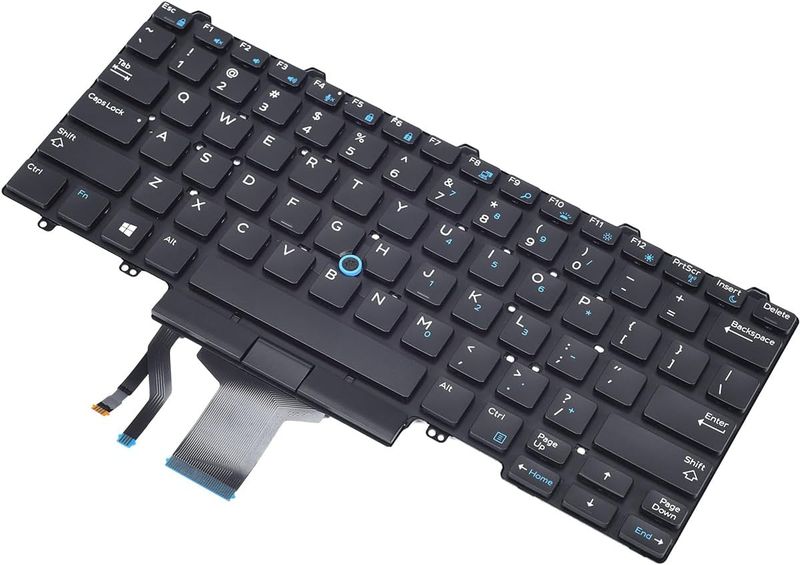 Replacement Keyboard for Dell Latitude E5450 E5480 E7470 5490 7480 Backlit