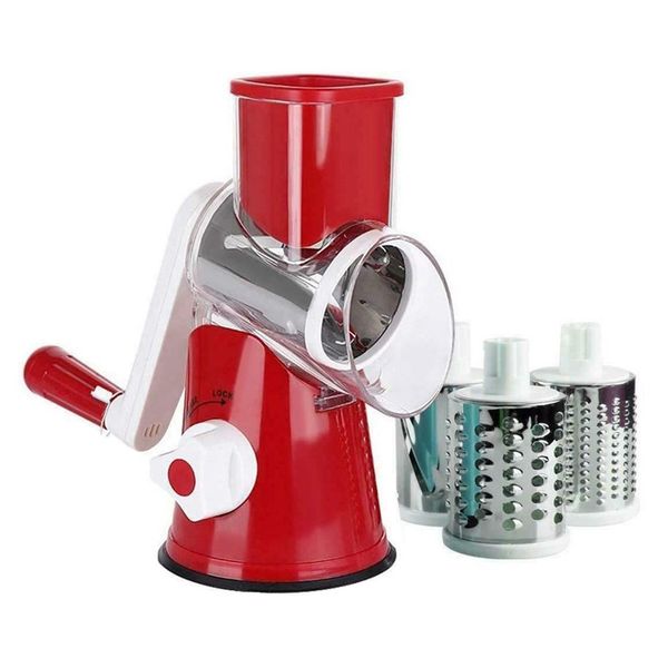 Tabletop Drum Grater - Red