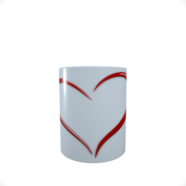 Valentines Day - Red Heart - Aesthetic - Coffee Mug