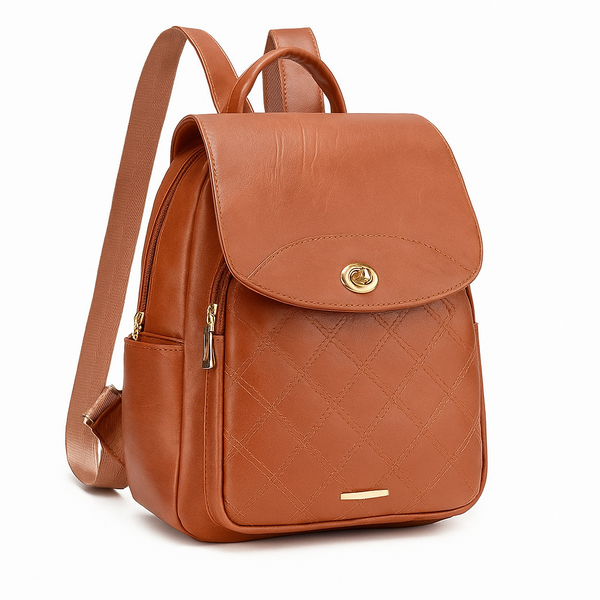 Women Casual Faux Leather Rucksack Bag Backpack
