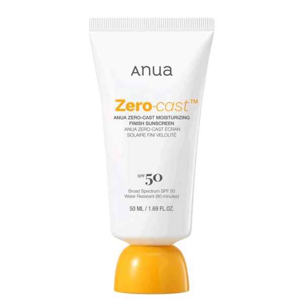 Anua Zero-Cast Moisturizing Finish Sunscreen SPF50+ PA++++ 50ml
