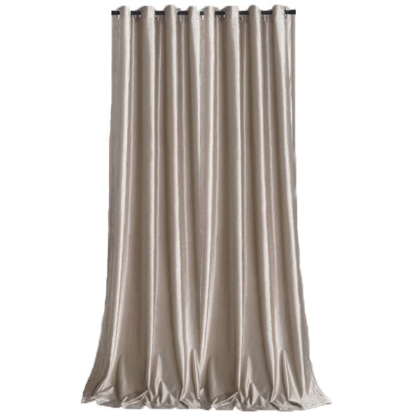 Matoc Designs Readymade Curtain -Blackout Velvet -Ivory -Eyelet