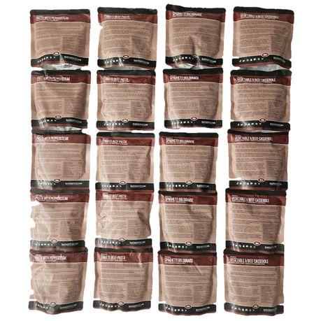 Mixed Meals Pack (20 Meals) 20 MREs - Menu 3A Image