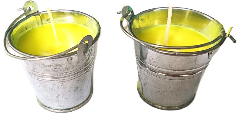 Citronella Candles in a Bucket