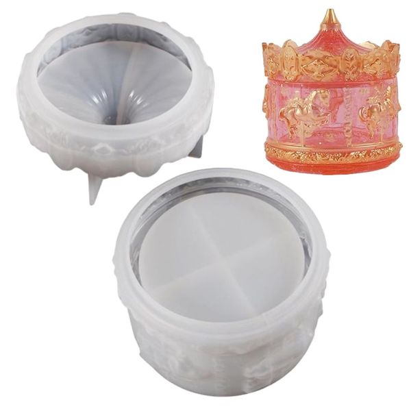 Home Resin Silicone Mould For Storage Box /Candle Holder 2 Piece