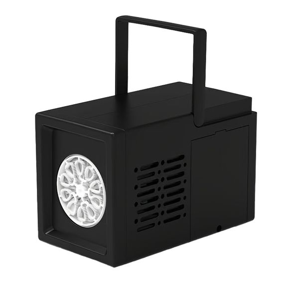 Portable Bubble Maker Machine Outdoor Bubble Blowing Toy - Black