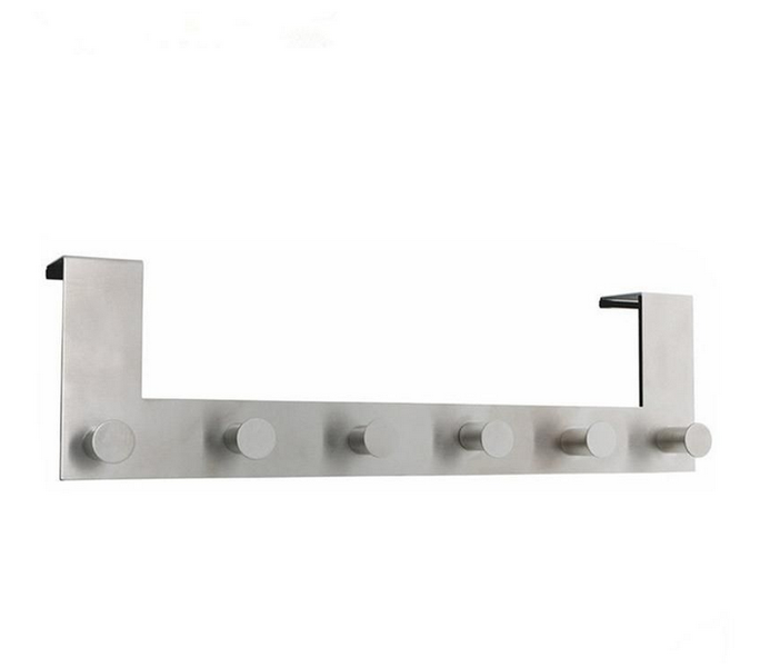 Stainless Steel Over Door Hanger 6 hooks