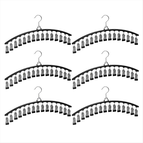 6 Pack Legging Organizer for Closet Hanging Pants Hangers