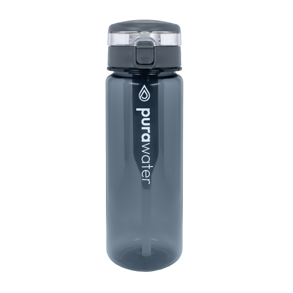 Pura Water (Lite) - Tritan Water Filtering Bottle - 680ml (grey)