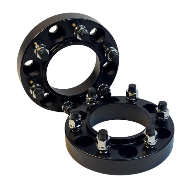 12x1.5 Wheel Spacers 30mm 6x139.7 106.1CB Black - Pair