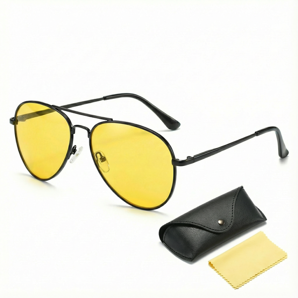 Night Driving Glasses, HD Vision, Anti-Glare, 100% UV 400 Protection