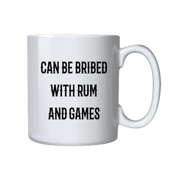Rum and Games Coffee Mug - Best Funny Novelty Cup - Ideal Gift Idea