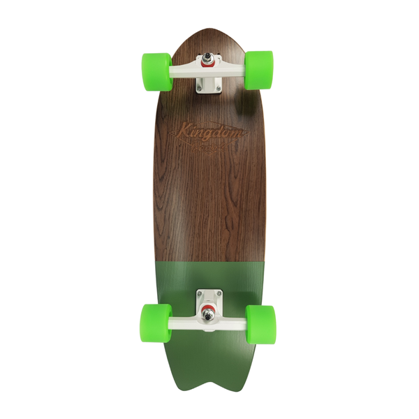 Kingdom Boards - Swallow Tail Surf Skate 31- inch Skateboard Cruiser