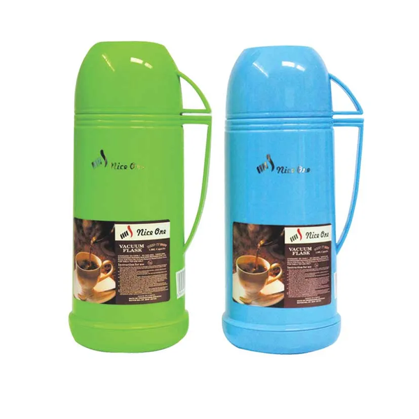1 Litre Stainless Steel Flask - 2 Pack