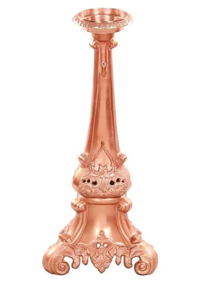Eagle Foot Pillar Candle Holder- Rose Gold Plated