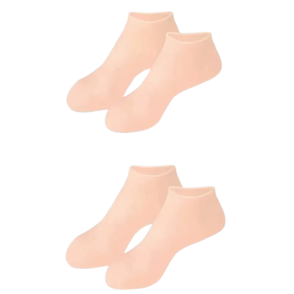 2 Pair Silicone Moisturizing Foot Socks