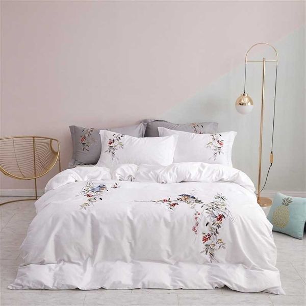 Miss Lyn Nicole Embroidered Duvet Covers in White