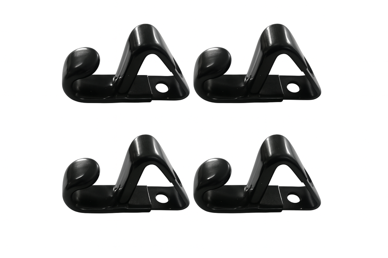 Rim Mag Clip - Black Metal Wheel Display Hook (4 Pack)