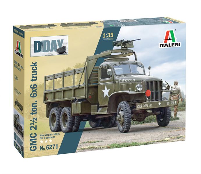 Italeri 1/35 GMC 2.5t 6x6 Truck "D-Day 80th Anniversary" Plastic Model Kit