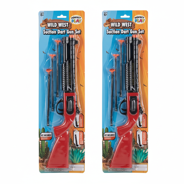 Perfect Play 4 Piece Suction Dart Set for Outdoor Target Practice - 2 Pack
