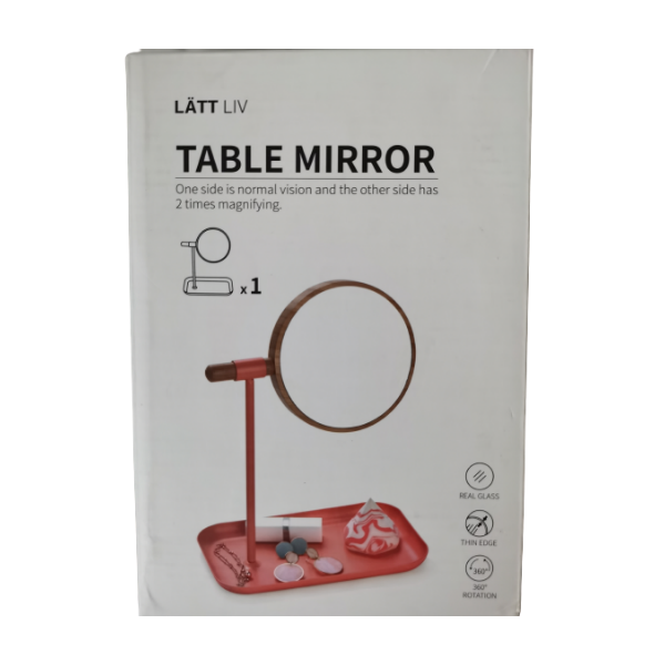 360 Degree Rotation Table Mirror - Modern Design