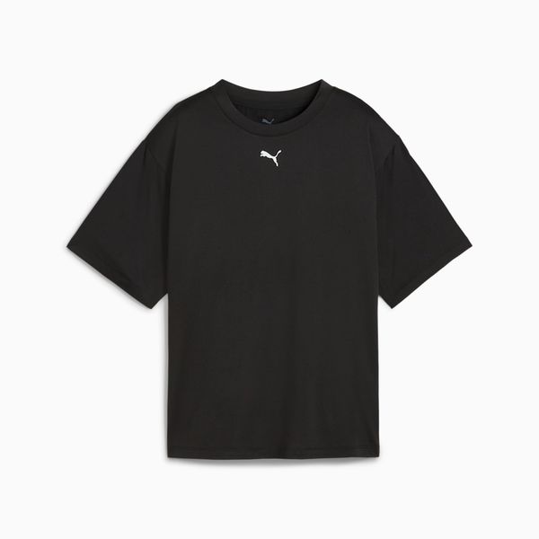 Puma Women's Essential Relaxed Training Short Sleeve T-Shirt - Black