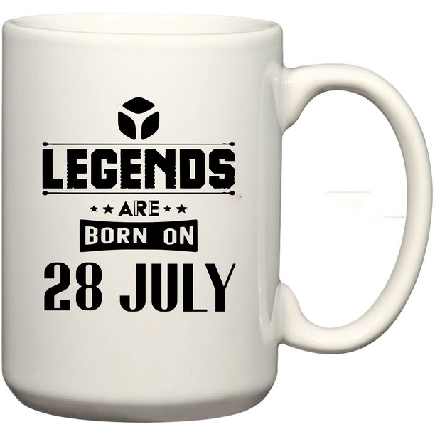 Legends Are Born on 28 July Birthday Coffee Mug