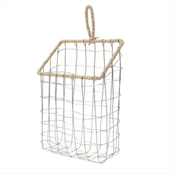 Wrought Iron Wall Hanging Type Wall Bookshelf Storage Rack A