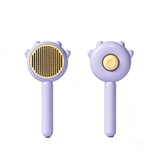 Pet Grooming Brush One Click Hair Removal, Eliminating Cleaning Hassles