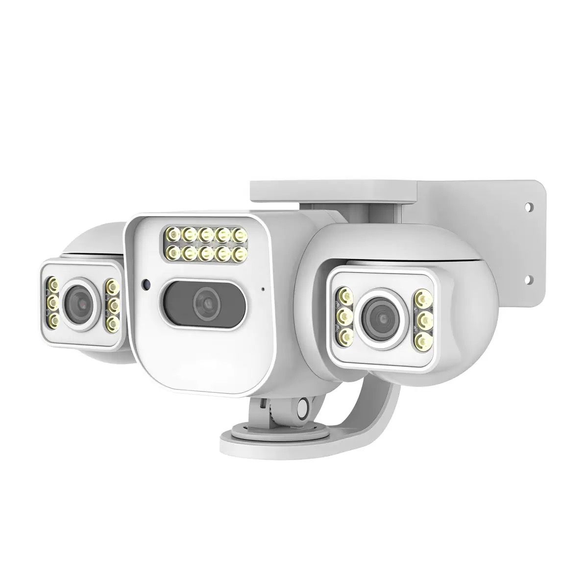 Three-screen Surveillance Camera