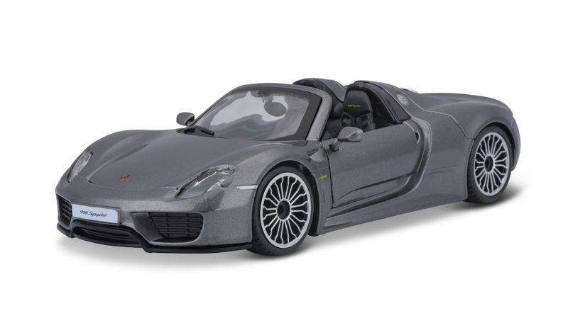 Bburago 1/24 Porsche 918 Spyder (19cm Long) - Grey