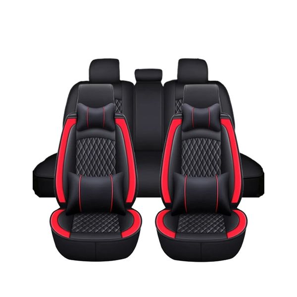 5Pcs Of Universal PU Leather Car Seat Cover