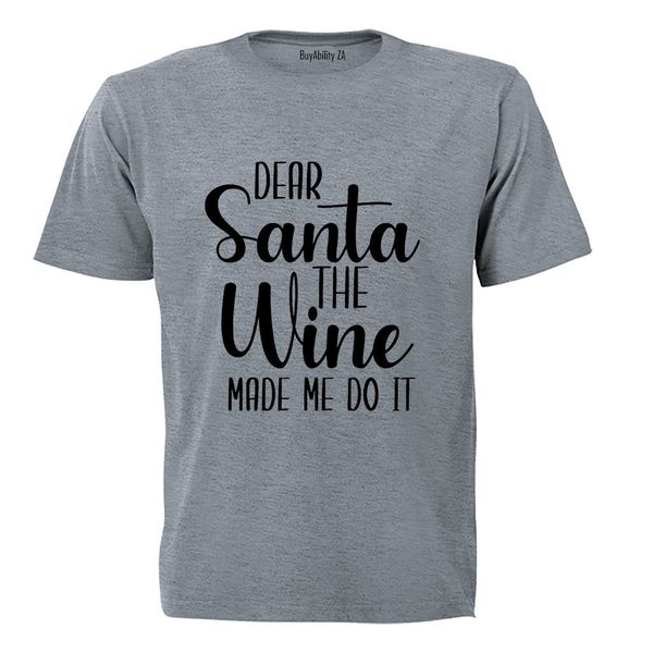 The Wine Made Me - Christmas - Adults - T-Shirt