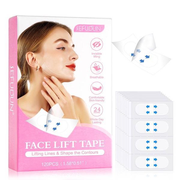 Face Lift Tape, Face Lift Tape Invisible Creates A v-Shaped Face 120PCS
