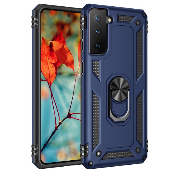 TUFF-LUV Rugged case and stand Samsung S21 - Blue