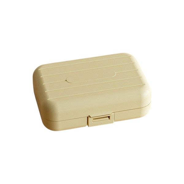 Large Travel Portable Medicine Packaging Box - Yellow